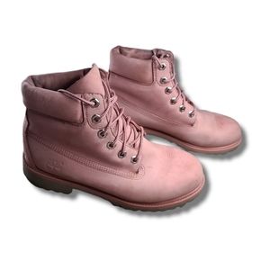 TIMBERLAND dusty rose pink women's work boots